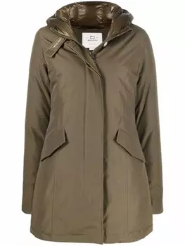 Woolrich парка с капюшоном, зеленый