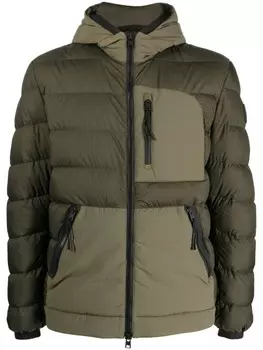 Woolrich пуховик на молнии, зеленый