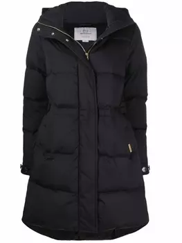 Woolrich пуховик с капюшоном, черный
