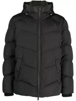 Woolrich пуховик с капюшоном, черный