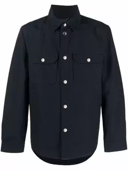 Woolrich рубашка с карманами, синий