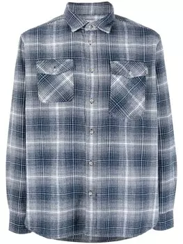 Woolrich рубашка в клетку, синий