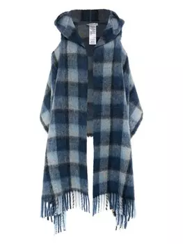 Woolrich шарф с капюшоном, синий
