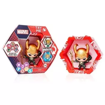 Wow Gear Светодиодная фигурка POD Marvel Loki — украсьте свою коллекцию Локи! Wow! Stuff