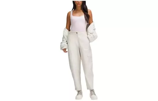 Wundermost Ультрамягкий женский боди Nulu с квадратным вырезом без рукавов Lululemon, Bone White/Bone