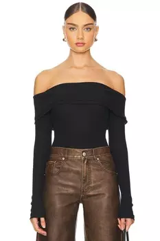 X intramely fp осенний уютный боди черного цвета Free People, черный