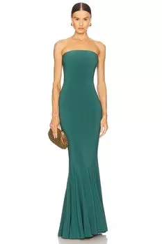 X Revolve без бретелек с рыбьим хвостом от Norma Kamali, mountain green