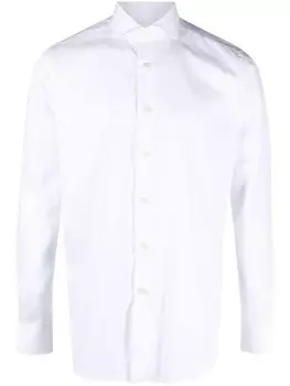 Xacus рубашка с косым воротником, белый