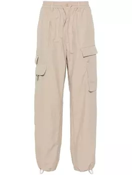 Y-3 брюки карго с жатым эффектом, нейтральный цвет