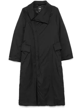 Y-3 длинный пуховик, черный