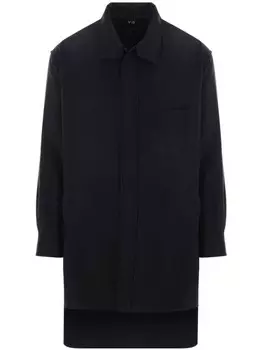 Y-3 фланелевая рубашка куртка, черный
