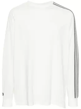 Y-3 футболка 3-Stripes, белый