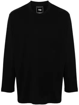 Y-3 футболка с логотипом, черный