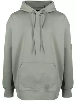 Y-3 худи с кулиской, зеленый