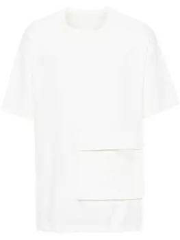 Y-3 креповая футболка, белый