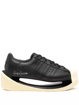 Y-3 кроссовки с вырезами, черный