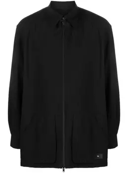 Y-3 куртка-рубашка на молнии, черный