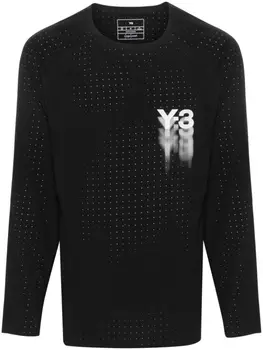 Y-3 спортивный топ M Running LS, черный