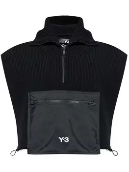 Y-3 свитер с капюшоном, черный