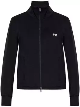 Y-3 толстовка на молнии с логотипом, черный