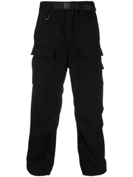 Y-3 укороченные брюки карго, черный