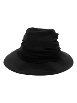 Y's шляпа с драпировкой, черный