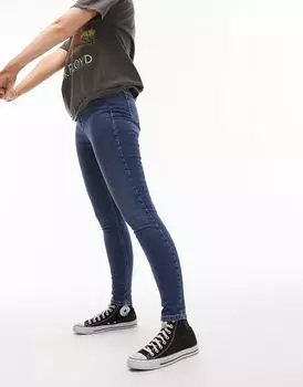Яркие синие джинсы Topshop Jamie