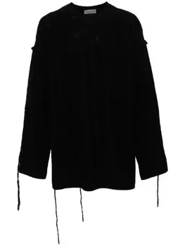 Yohji Yamamoto шерстяной свитер, черный