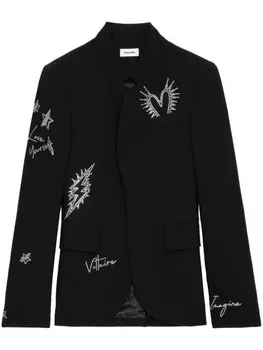 Zadig&Voltaire блейзер Very Heart, черный
