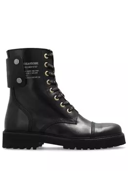 Zadig&Voltaire ботинки на шнуровке, черный