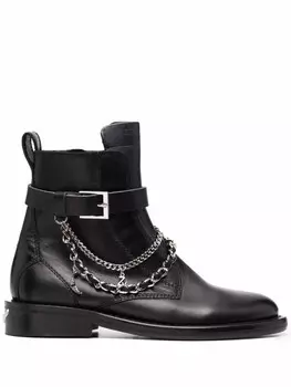 Zadig&Voltaire ботинки с цепочкой, черный