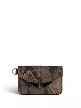 Zadig&Voltaire чехол для карты Borderline Pass, коричневый