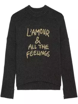 Zadig&Voltaire джемпер Alma Feelings, серый