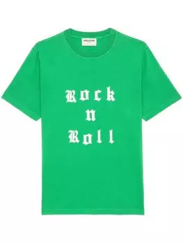 Zadig&Voltaire футболка Edwin Rock and Roll, зеленый
