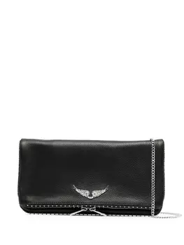 Zadig&Voltaire клатч с заклепками, черный