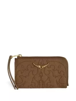 Zadig&Voltaire кошелек с монограммой, коричневый