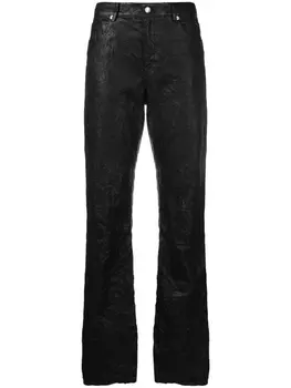 Zadig&Voltaire кожаные брюки Evy, черный