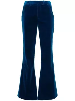 Zadig&Voltaire расклешенные бархатные брюки, синий