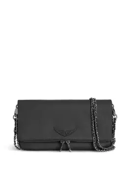 Zadig&Voltaire рок кожаный клатч, черный