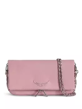 Zadig&Voltaire рок кожаный клатч, розовый