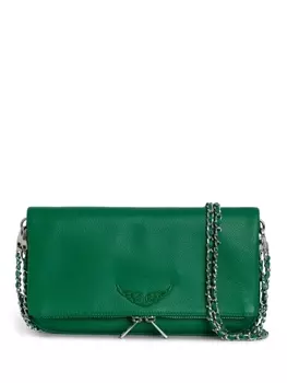 Zadig&Voltaire рок кожаный клатч, зеленый