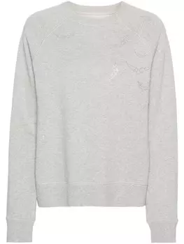Zadig&Voltaire толстовка Rain со стразами, серый