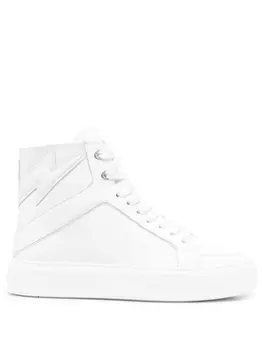 Zadig&Voltaire высокие кеды, белый