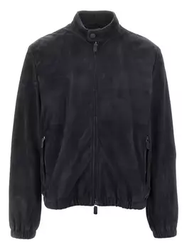 Замшевая куртка Emporio Armani, синий