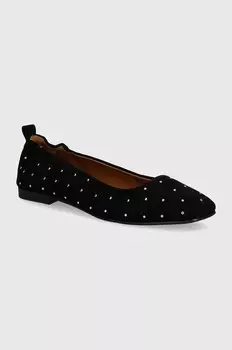 Замшевые балетки PLS10420 Pepe Jeans, черный