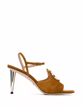 Замшевые босоножки Gucci Blondie Gucci