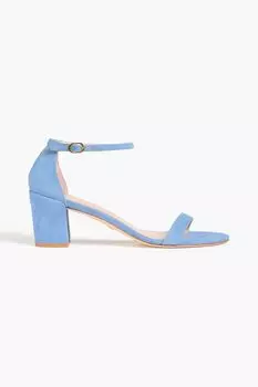 Замшевые босоножки STUART WEITZMAN, синий