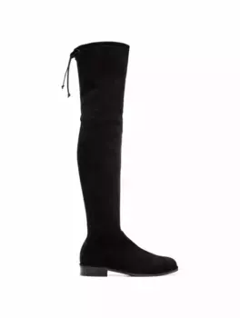 Замшевые ботфорты Stuart Weitzman, черный