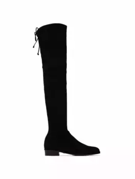 Замшевые ботфорты Stuart Weitzman, черный