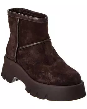 Замшевые ботильоны на платформе Gianvito Rossi, коричневый